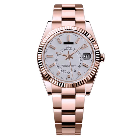 Seikojust Sky Dweller - Rose Gold & Ghost White