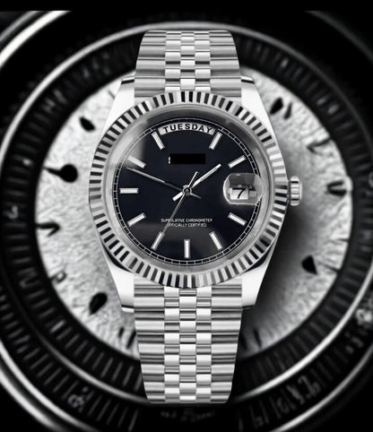 Seikojust Day Date - Stealth Black