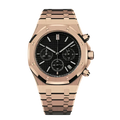 Royal Sportline Chronograph – Rose Gold & Black - CrownLab