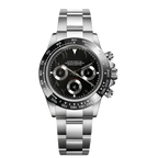 Speedline Chronograph – Arabic Black Racer - CrownLab
