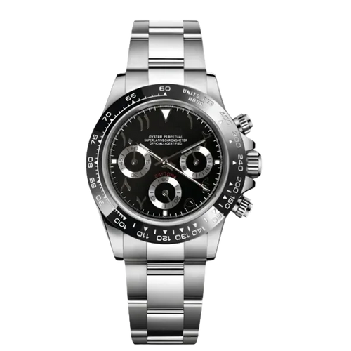 Speedline Chronograph – Arabic Black Racer - CrownLab