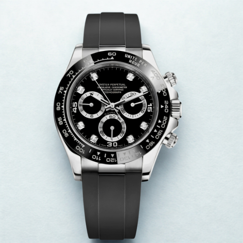Speedline Chronograph – Gem Black - CrownLab