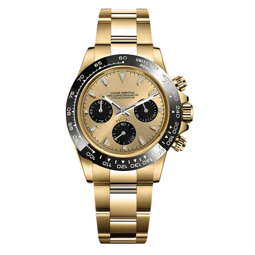 Speedline Chronograph – Gold & Champagne - CrownLab