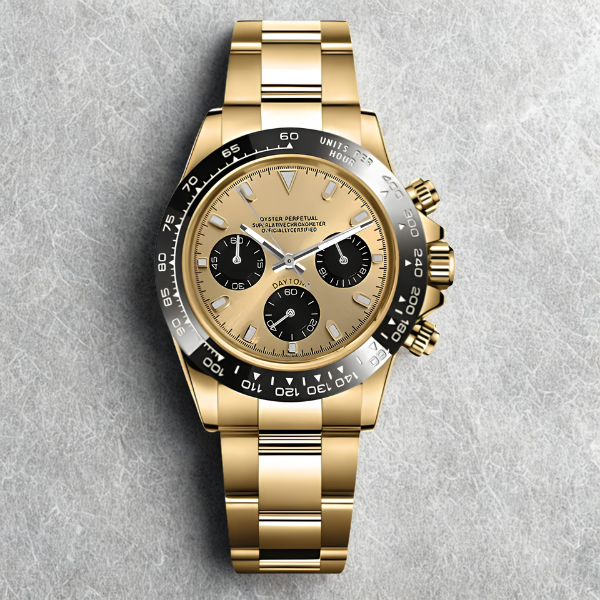 Speedline Chronograph – Gold & Champagne - CrownLab