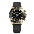 Speedline Chronograph – Gold & Black - CrownLab