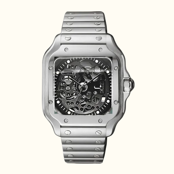 Santé Square – Skeleton Silver - CrownLab