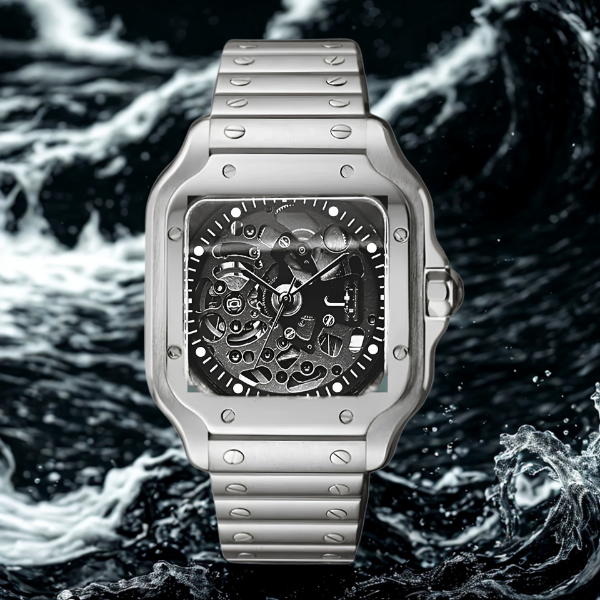 Santé Square – Skeleton Silver - CrownLab