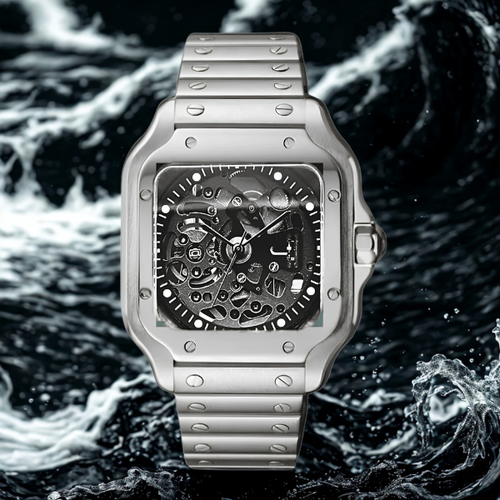 Santé Square – Skeleton Silver - CrownLab
