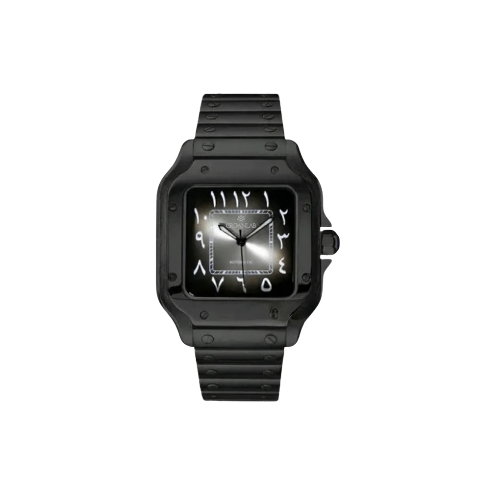Arabic Heritage Edition — Geometric Square "Midnight Stealth"