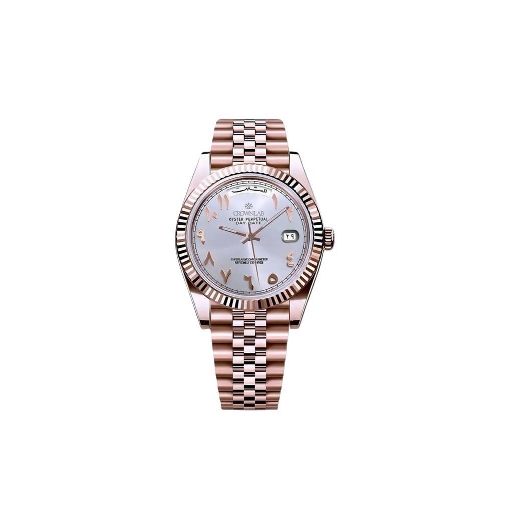 Arabic Heritage Day-Date — Pearl & Rose Gold