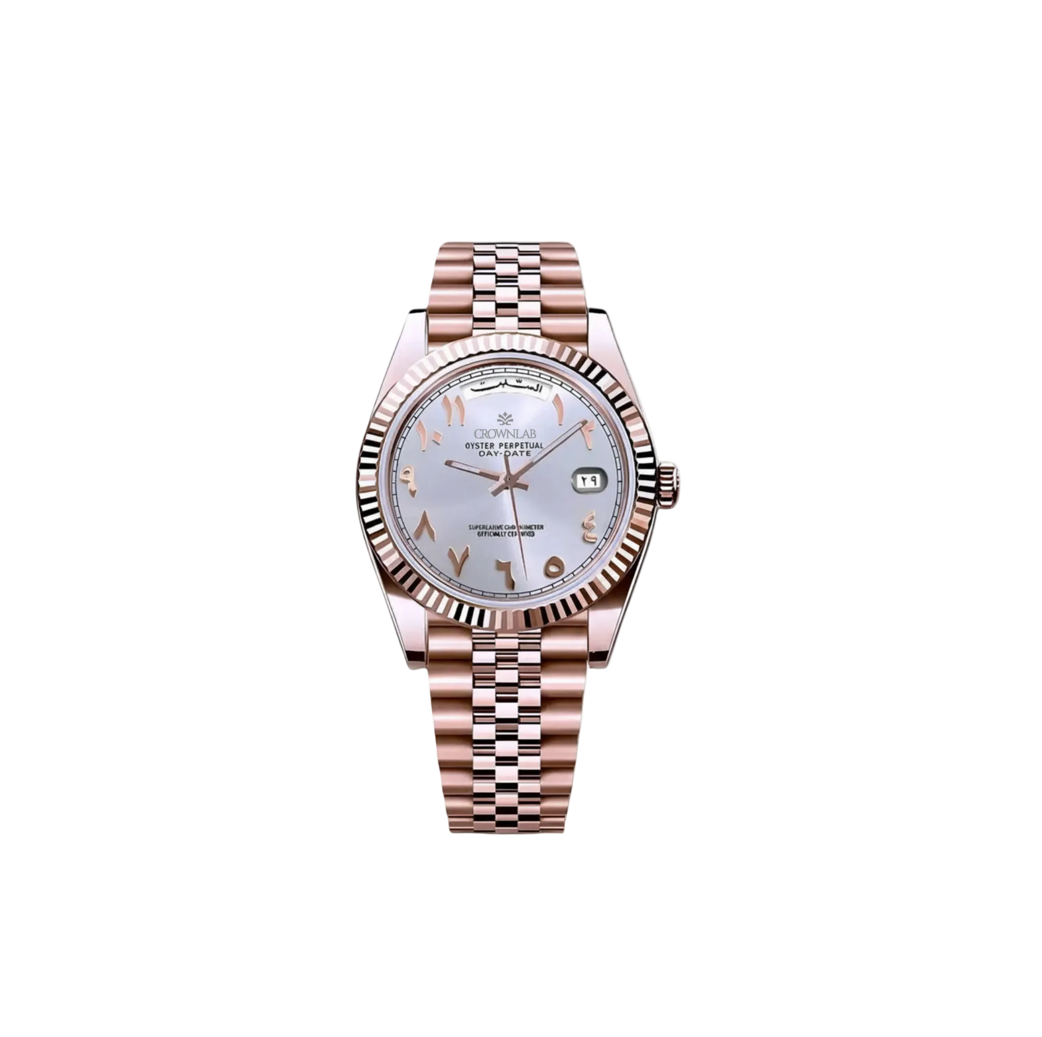 Arabic Heritage Day-Date — Pearl & Rose Gold
