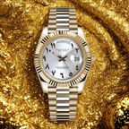 Dayline Calendar – Gold Arabic White - CrownLab
