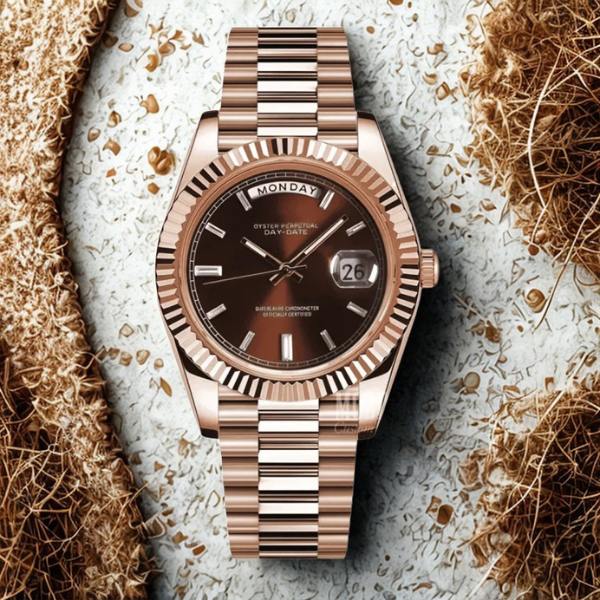 Dayline Calendar – Rose Gold & Chocolate - CrownLab