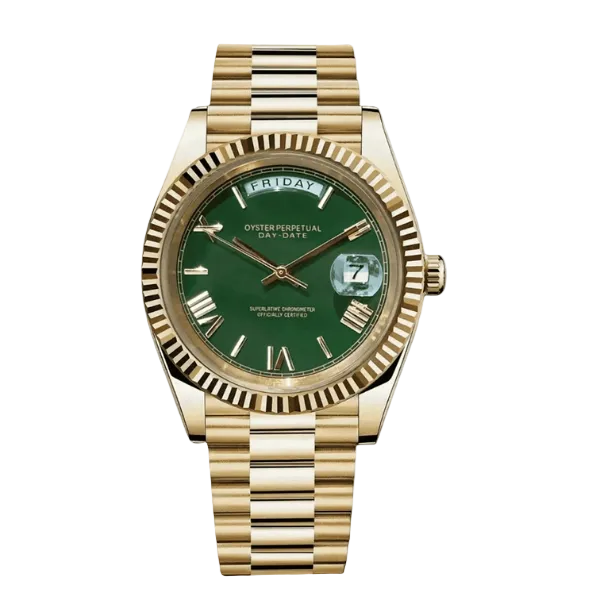 Dayline Calendar – Gold Roman Olive - CrownLab