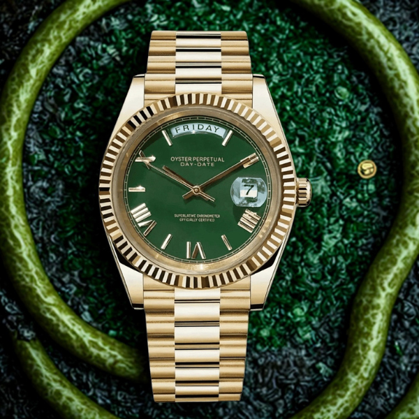 Dayline Calendar – Gold Roman Olive - CrownLab