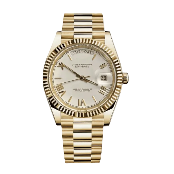 Dayline Calendar – Gold Roman White - CrownLab