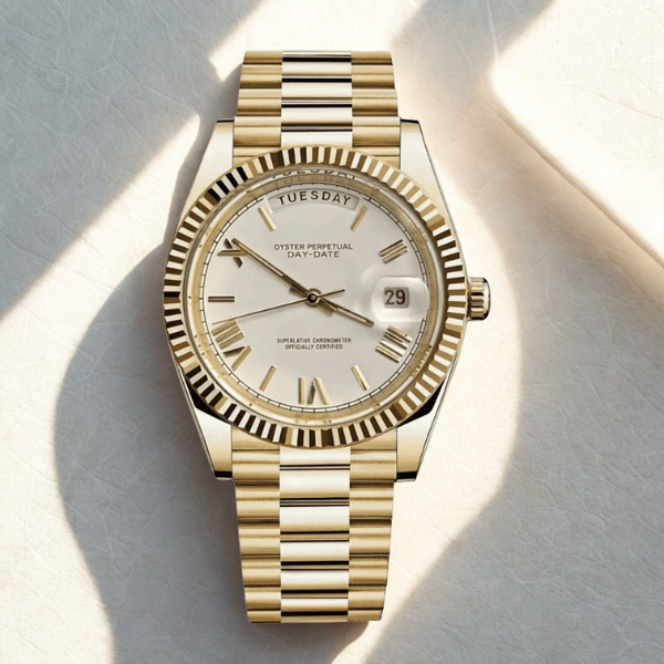 Dayline Calendar – Gold Roman White - CrownLab