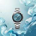 Arabic Heritage Chronograph — Ice Blue & Black