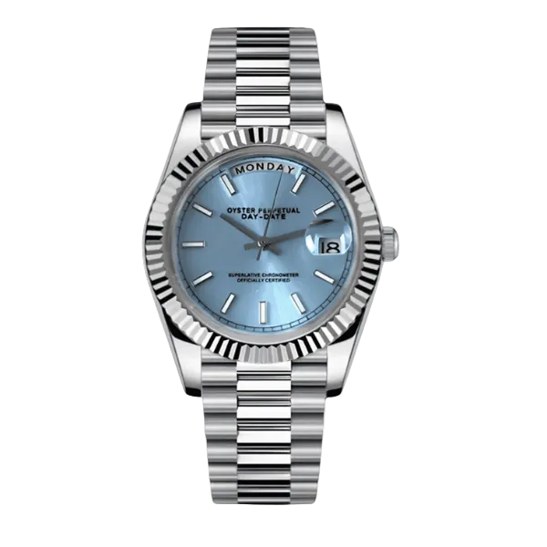 Seikojust Day Date - Tiffany Blue - CrownLab