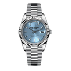 Seikojust Day Date - Tiffany Blue - CrownLab