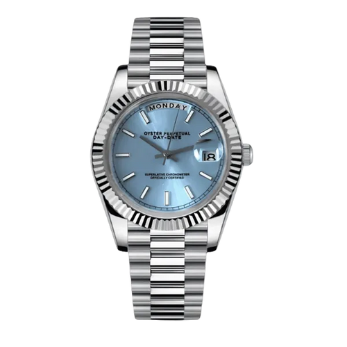 Seikojust Day Date - Tiffany Blue - CrownLab