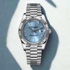 Seikojust Day Date - Tiffany Blue - CrownLab
