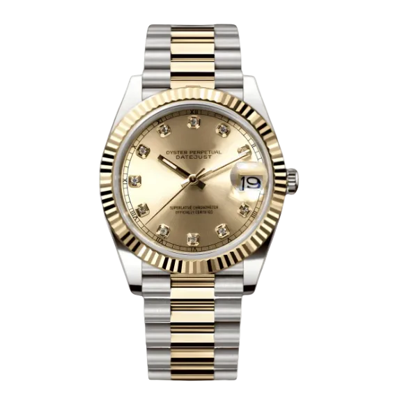 Crownline Date – Two-Tone Gem Gold - CrownLab