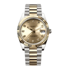 Crownline Date – Two-Tone Gem Gold - CrownLab