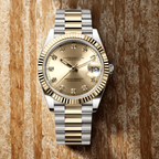 Crownline Date – Two-Tone Gem Gold - CrownLab