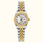 Seiko Ladyjust Two Tone Silver Roman Diamond — women's automatic luxury watch by CrownLab