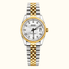 Seiko Ladyjust Two Tone Silver Diamond — women's automatic luxury watch by CrownLab