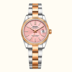 Seiko Ladyjust Two Tone Rose Pink Dial — women's automatic luxury watch by CrownLab