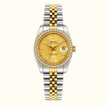 Seiko Ladyjust Two Tone Gold Diamond — women's automatic luxury watch by CrownLab