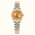 Seiko Ladyjust Two Tone Champagne Diamond — women's automatic luxury watch by CrownLab
