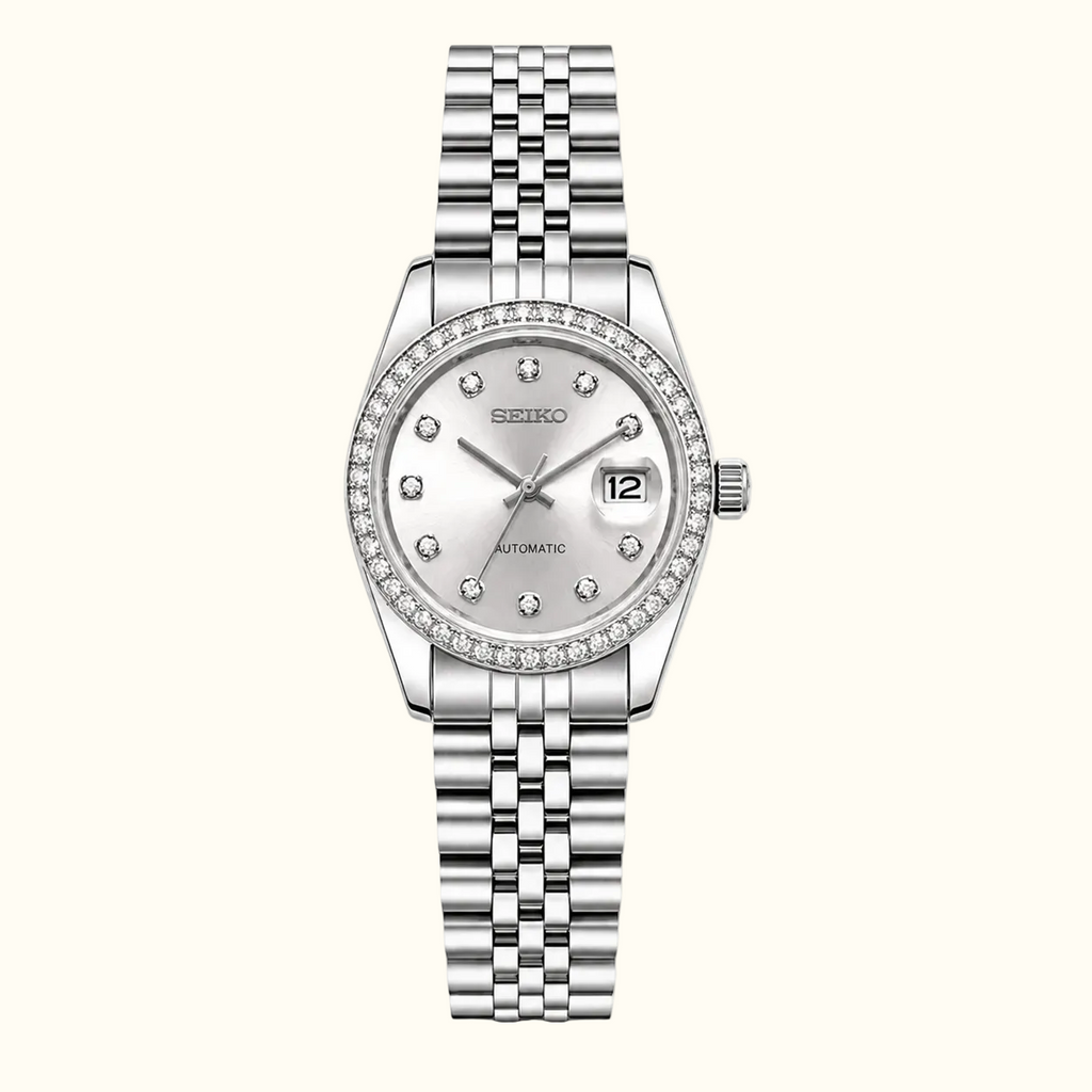 Seiko Ladyjust Silver Diamond — women's automatic luxury watch by CrownLab