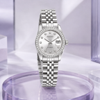 Seiko Ladyjust Silver Diamond by CrownLab — additional view of the dial and bracelet