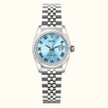Seiko Ladyjust Ice Blue Roman Dial — women's automatic luxury watch by CrownLab