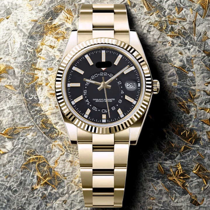 Seikojust Sky Dweller - Imperial Gold & Stealth Black