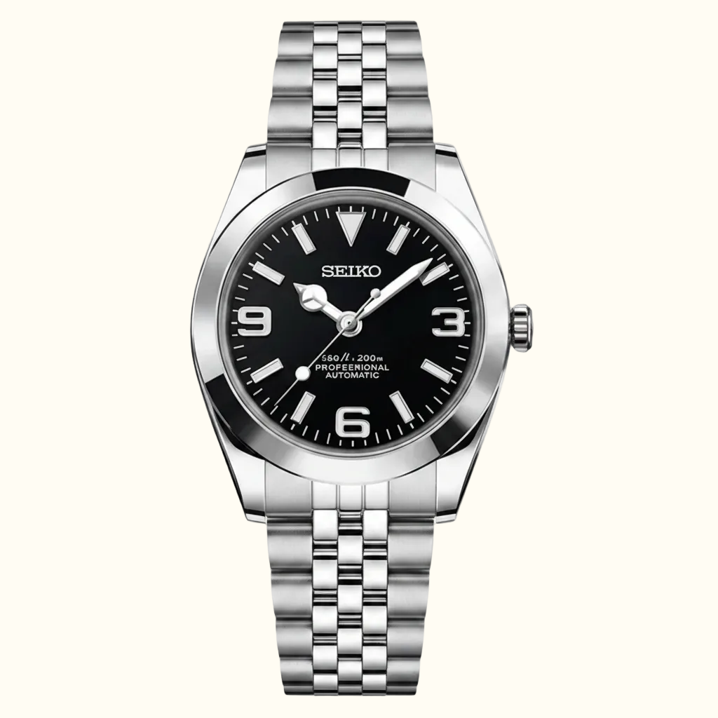Crownline Automatic – Black | Jubilee Bracelet