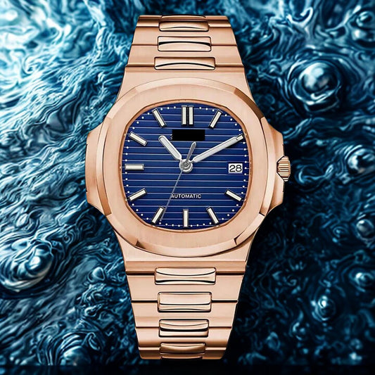 Nautiko - Rose Gold & Abyss Blue