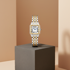 Lady Santé Square – Two-Tone Gold & White