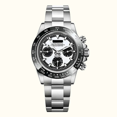 Speedline Chronograph – Stealth Black & Ghost White - CrownLab